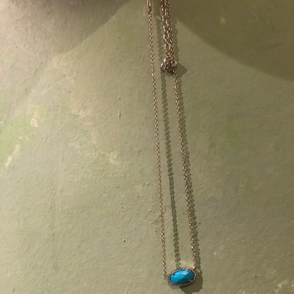 Kendra Scott turquoise & gold necklace